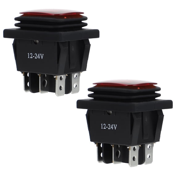 Raindrops 2Pcs Professional ABS Rocker Toggle Switch for Home Appliance and Boat Use