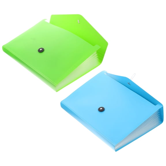 Raindrops  2 Pcs Expanding File Folder Paper Organizer Dividers Office Travel