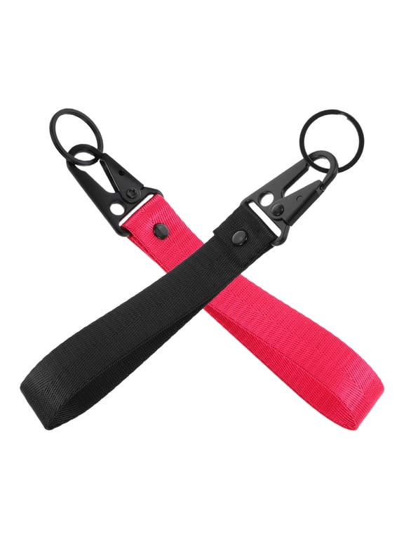 2-Pack Fabric Key Chains for Bike, Car, Motorcycle - Universal Keychain Accessories for Men & Women