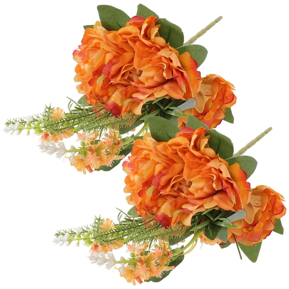 Raindrops  2 Pcs Fall Bouquet Simulated Large Peony Bridesmaid