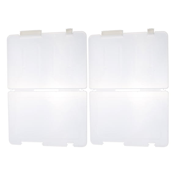 Raindrops 2-Pack Portable Plastic File Organizer Boxes Lids for Home, Office, and Business Storage