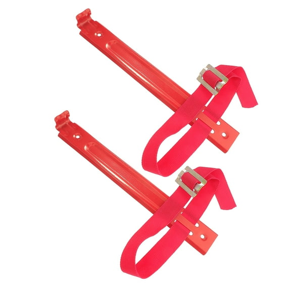 Raindrops 2 Pcs Fire Extinguisher Hook 27.00X4.00X1.00CM Red