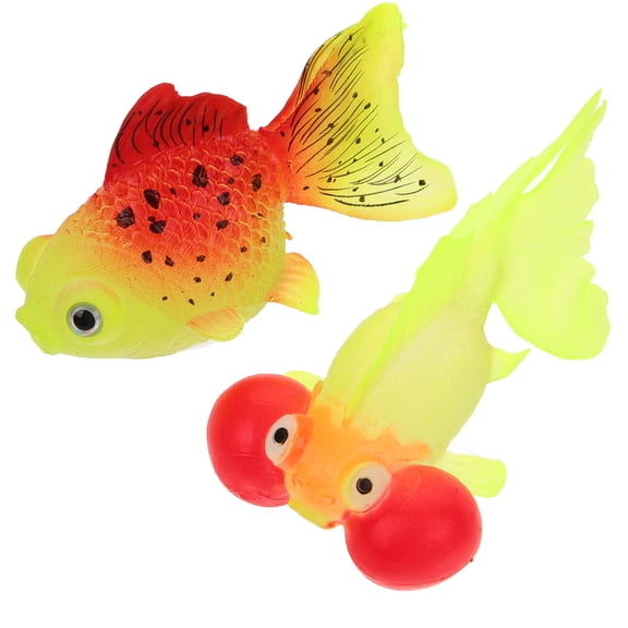 Raindrops  2 Pcs Fish Aquarium Decoration Artificial Goldfish