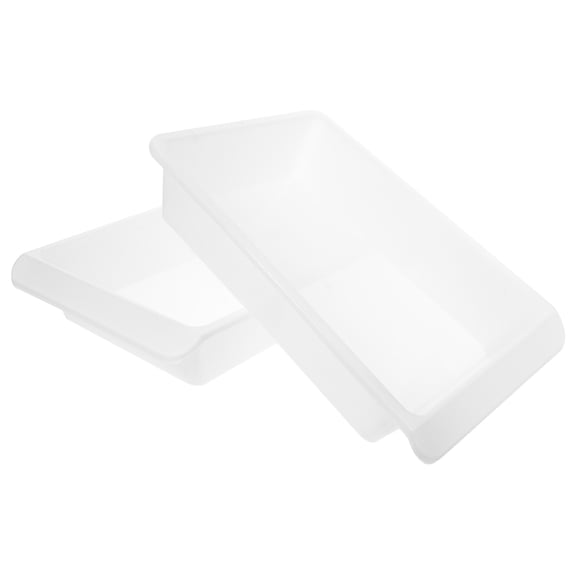 Raindrops  2 Pcs Food Storage Box Dispenser Thermal Container Baby White