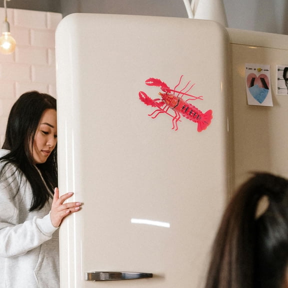 Raindrops 2 Pcs Fridge Man Magnets Fridge Magnets Aesthetic DIY Magnets 24X16X8CM Red