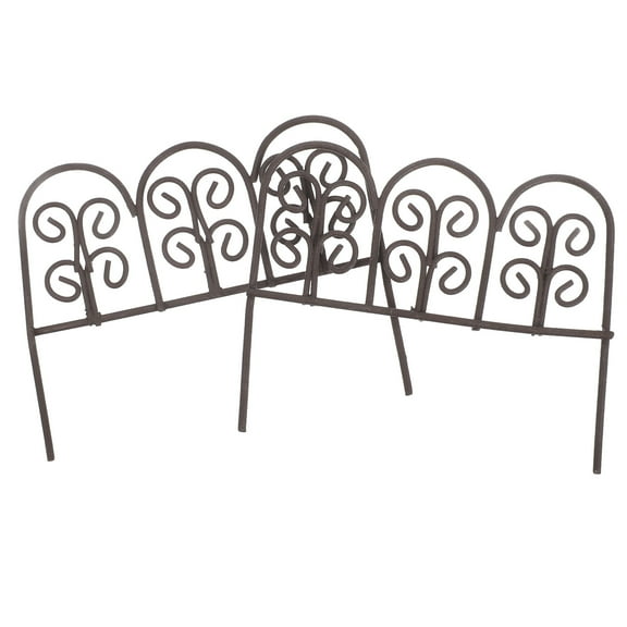 Raindrops Chocolate Iron Garden Trellis Netting 2pcs Climbing Plant Support for Outdoor Garden Plants