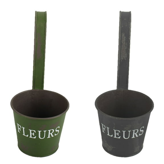 Raindrops  2 Pcs Gardening Plant Pot Wicker Planter Basket Pots Indoor Plants