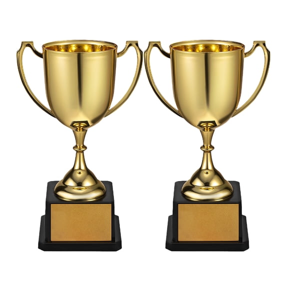 Raindrops 2 Pcs Gold Trophy Kids Award Sports Participation Child Golden