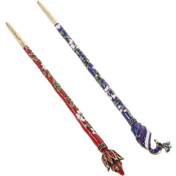 Raindrops 2 Pcs Hair Chopsticks for Women Accessories Shape Bride Miss