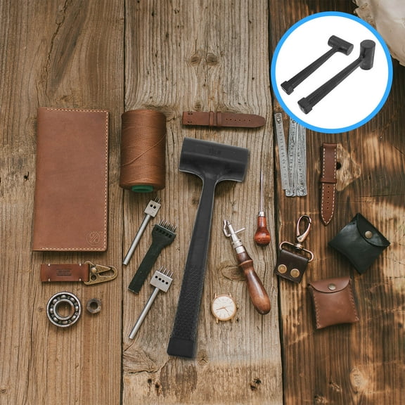 Raindrops  2 Pcs Hammer for Floor Installation Rubber Ball Construction Tool