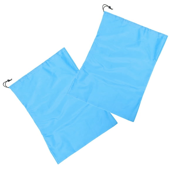 Raindrops  2 Pcs Hamper Handles Laundry Bag Stable Performance Polyester