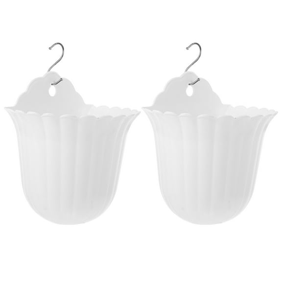 Raindrops  2 Pcs Hanging Plant Pots Indoor Green Dill Wall Planter