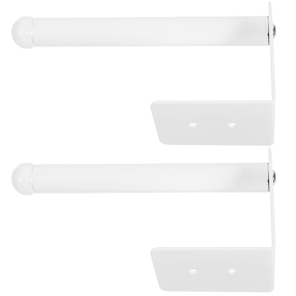 USHOBE 2Pcs White Baseball Cap Wall Organizer with Perforated Design and Simple Style