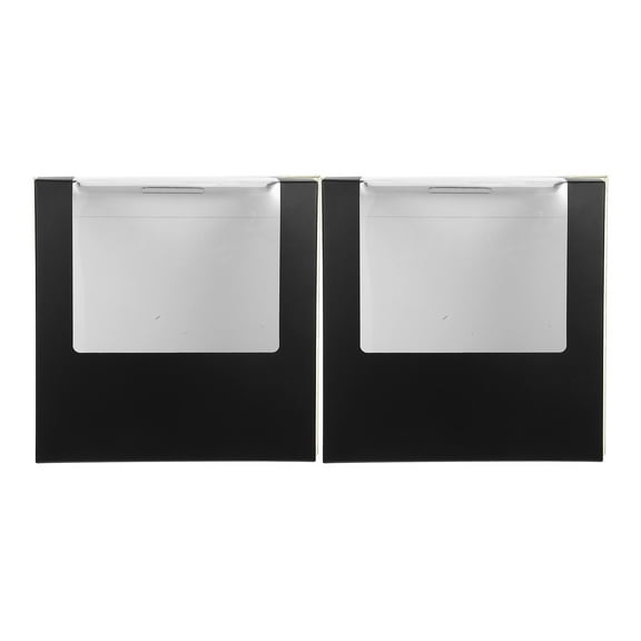 Raindrops 2 Pcs Hat Packaging Box Travel 19.50X19.50X12.00CM Black