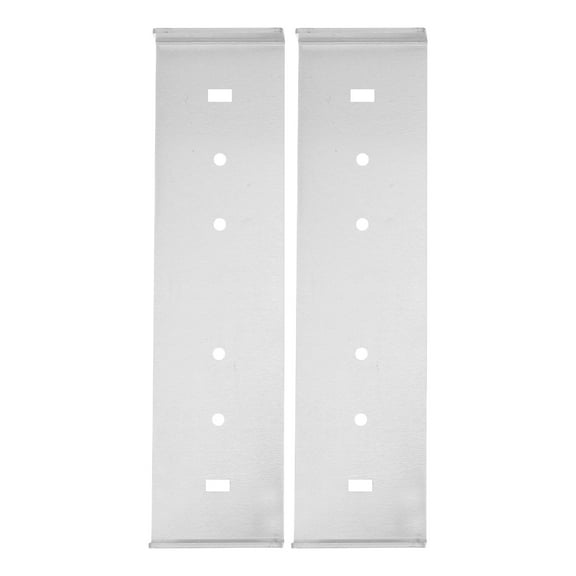 Raindrops Commercial Use Mailbox Mounting Bracket Silver 2Pcs 7.9x1.9x0.7In