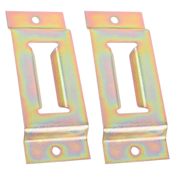 Raindrops 2-Pack Heavy Duty Trailer Tie Down Anchors with Track Mounts, Golden Finish for Secure Cargo