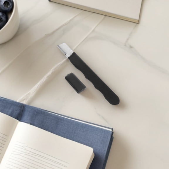 FOMIYES 2Pcs Garden Clipper Sharpener Stone for Pruning Shears Scissors and Hedge Shears Black