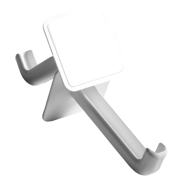 FOMIYES 2-Pack White Wall Hooks with Punch-Free Adhesive, Strong Hanging Solution for Balcony, Bedroom, and Home Organization