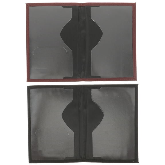 Raindrops 2 Pcs ID Folder Document Container Passport Protector Travel Purses Wallet