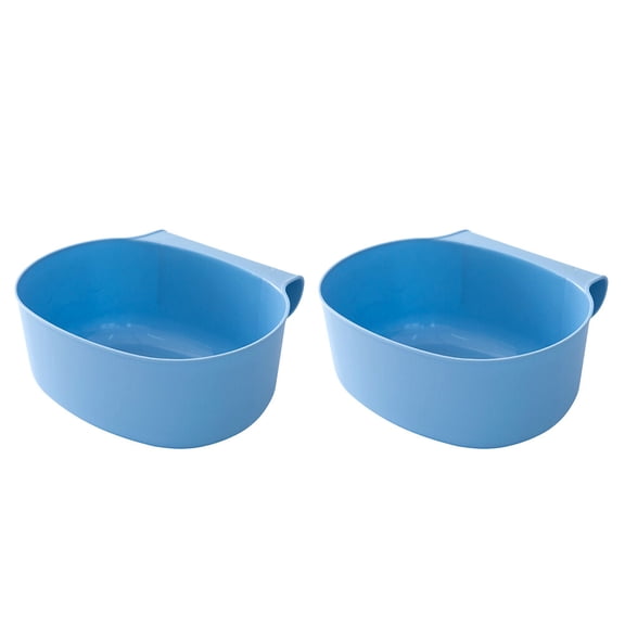Raindrops 2 Pcs Kitchen Cabinet Door Hanging Trash Garbage Bin Environmental Friendly Rubbish Container Storage Garbage Box (Blue)