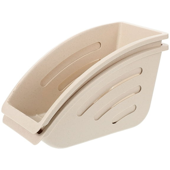 Raindrops  2 Pcs Kitchen Counter Top Organiser Dishes Drying Rack Drain