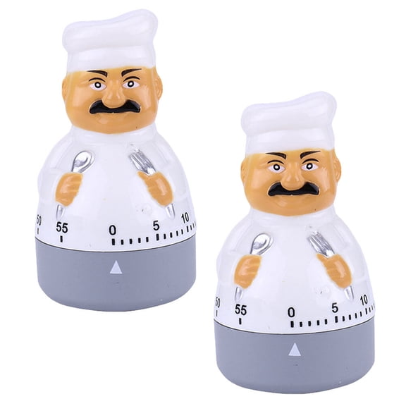 Raindrops 2 Pcs Kitchen Timer Chef Mechanical Cookie Child