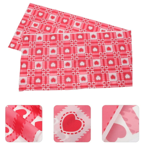 Raindrops 2 Pcs Love Tablecloth Tablecloths Dining Room Decor Decoration