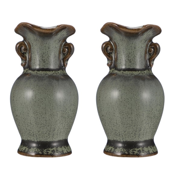 Raindrops  2 Pcs Mini Ceramic Vase Beautiful Practical Office