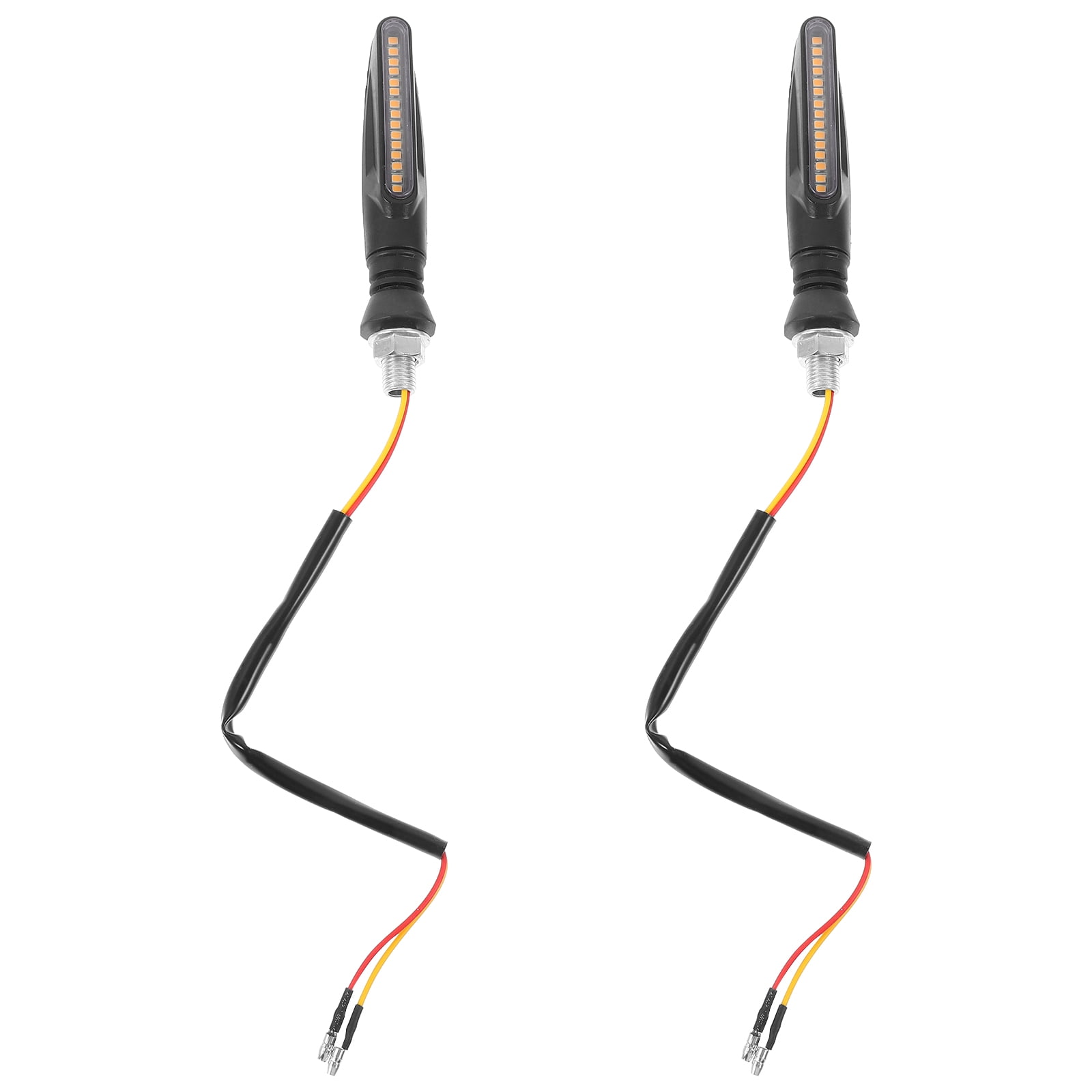 Raindrops 2 Pcs Motorcycle License Plate Bracket LED Lights
