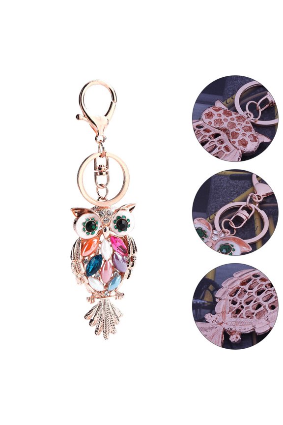 2 Pcs Owl Keychain Decorate Backpack Bag Decoration Lovers