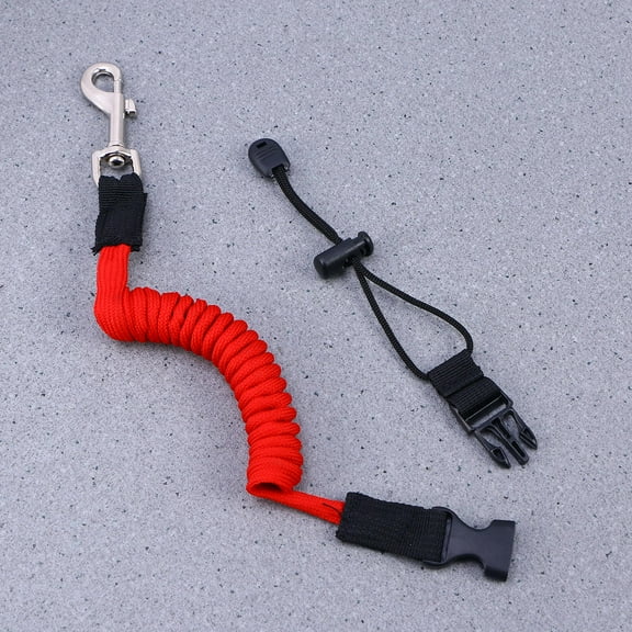 Raindrops 2 Pcs Paddle Rope Fishing Kayak Accessories Retractable Red