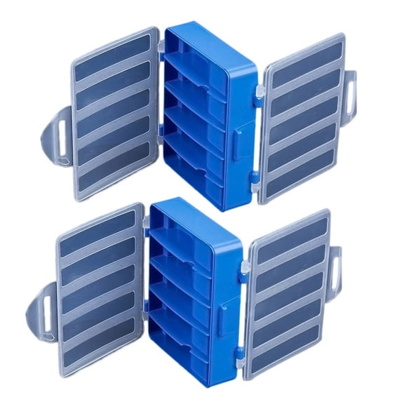 Raindrops 2 Pcs Pallet Bead Tray Lure Box Storage Organizer Fishing Tackle Box 12.8X9.5 Cm