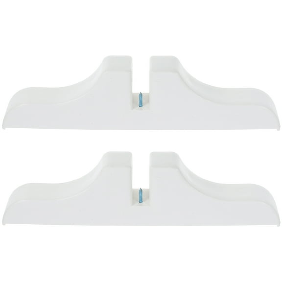 HIAKDOFT Room Divider Stand White 2Pcs 11.8x3.0x1.4in Plastic Privacy Screen