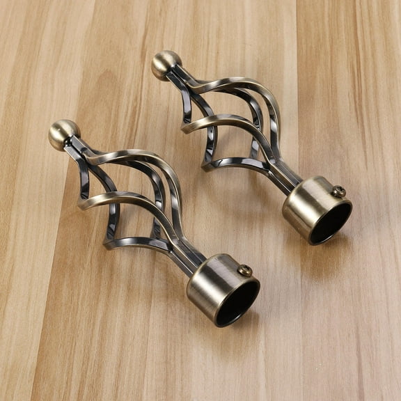 Raindrops 2 Pcs Rods Curtain End Decorative Head Unique Style