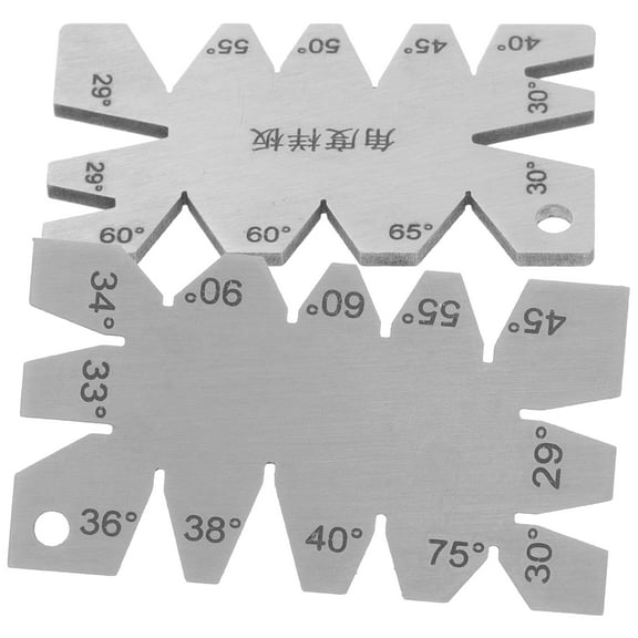 Raindrops 2 Pcs Ruler Multi Angle Protractor 6.00X3.00X0.50CM