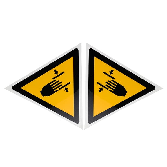 Raindrops  2 Pcs Safety Signs for Work Crushing Freezer Labels Watch Out The Pinch