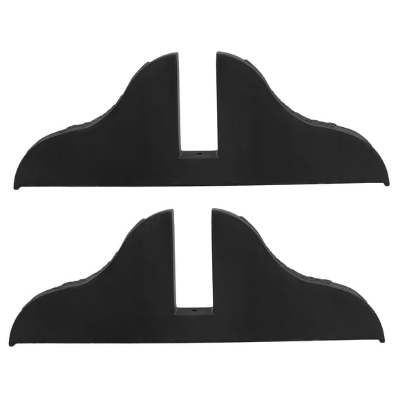 Raindrops 2 Pcs Screen Divider Base Screen Partition Bracket 30.00X10.50X2.50CM Black