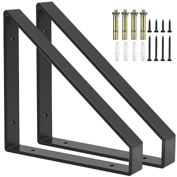 Raindrops 2 Pcs Shelve Awning Brackets Wall Tripod Shelf Metal Reliable Plant