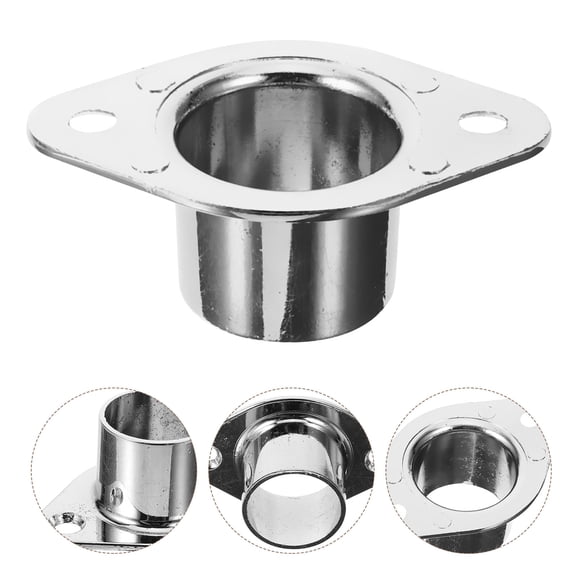 Raindrops 2 Pcs Shower Rod Holders for Wall Zinc Alloy Clothline Pole Pedestals Support Rack