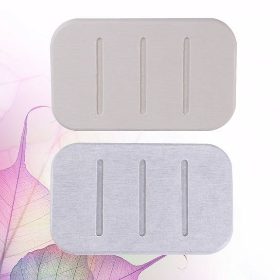 Raindrops 2 Pcs Soap Anti-slip Pad Prevent from Getting Soggy Anti- Dish