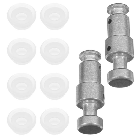 Raindrops 2 Pcs Socket Key Float Valve 3.00X1.00X1.00CM Silver