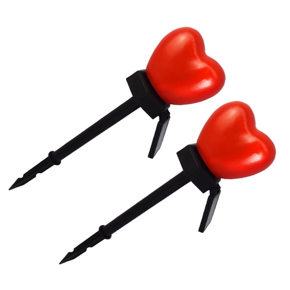 Raindrops  2 Pcs Solar Light Stake Rechargeable Outdoor Lights Decorative Baby Red