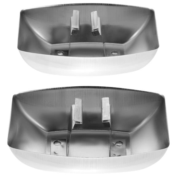 SHINYPASING Range Hood Grease Cup Range Hood Oil Catcher Metal Silver 2Pcs