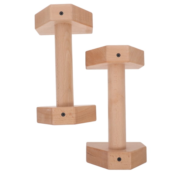 Raindrops 2 Pcs Strength Training Pushup Stands Pole Tension Beige