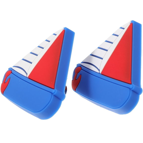 Raindrops  2 Pcs Switch Nautical Drawer Pulls Wardrobe Door Handle Sailboat Design