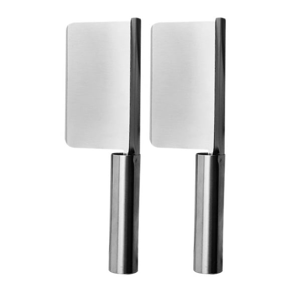 Raindrops  2 Pcs Table Crumb Sweeper Bread Scraper Grill Clear Restaurant Cleaners Silver