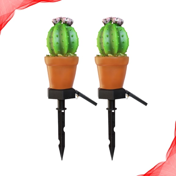 Raindrops  2 Pcs Tall Outdoor Solar Garden Lamp Lawn Light Ground Insert