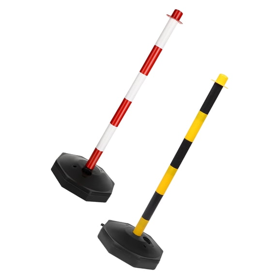 Raindrops 2 Pcs Traffic Delineator Posts Driveway Guard Parking Cones for Driver Training and Road Safety