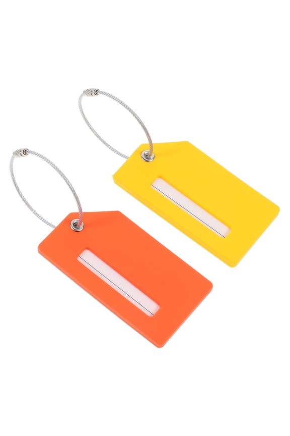 2 Pcs Travel Luggage Tags Airplane Accessories Suitcase Identifier