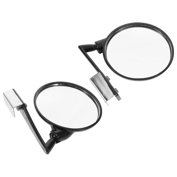 Raindrops 2-Pack Universal Convex and Concave Rearview Mirror for Car Front Wheel Auxiliary Black